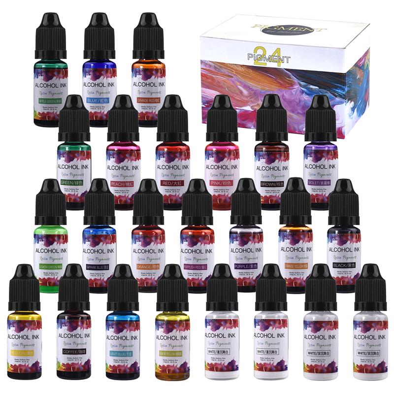 Resin Pigment Set - Ensemble de 24 couleurs de Pigments
