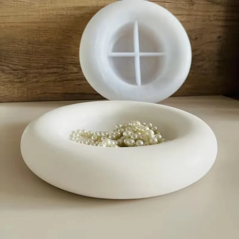 Coaster Mold Round - Grand plateau rond en ciment et