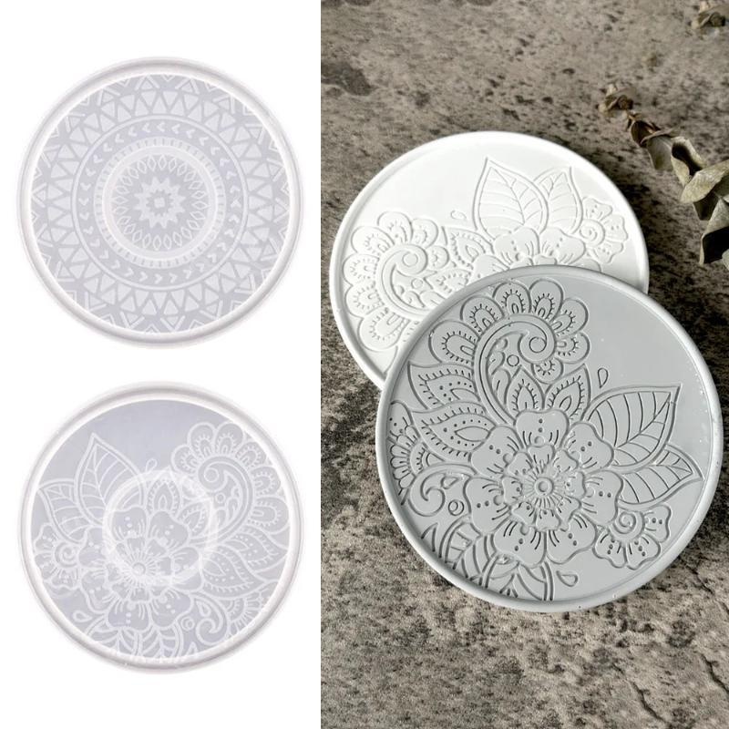 Coaster Mold Round - Moule rond créatif en Silicone, fait