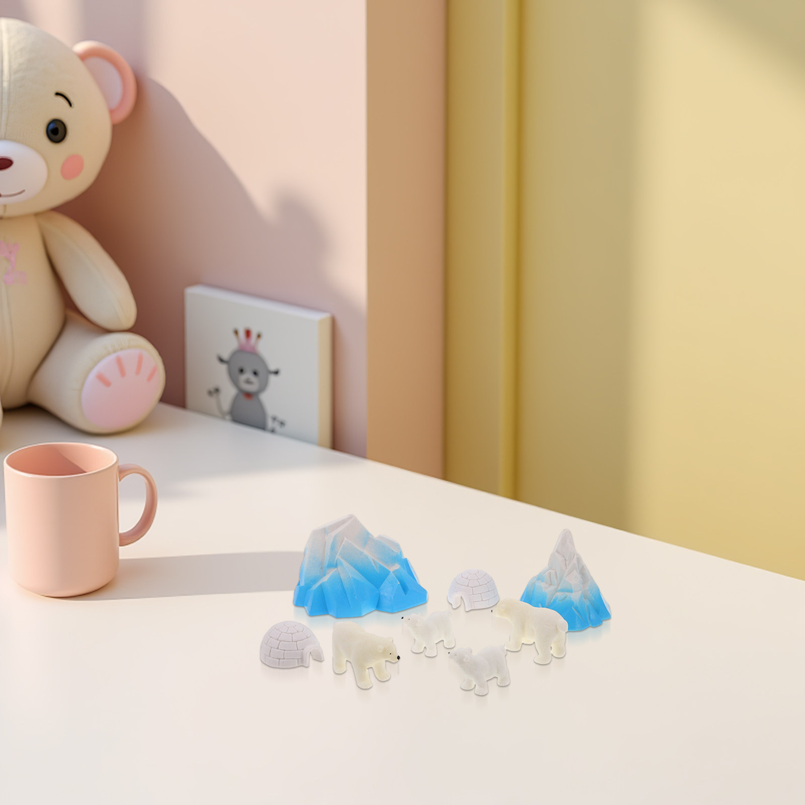 8 mini-ours polaires en résine - Crafting Resin avis et prix