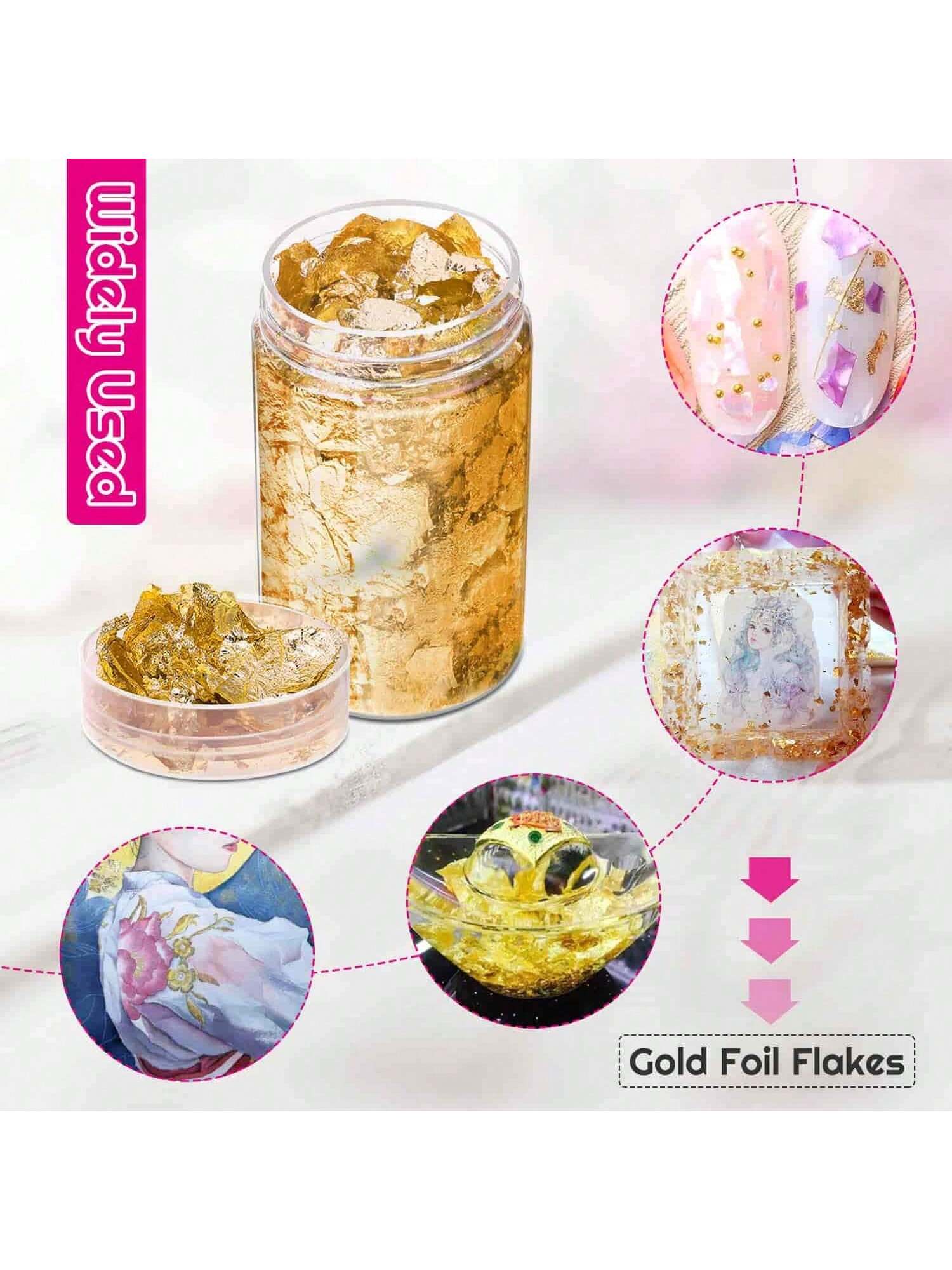 Paillettes d'or, feuilles d'or - Gold Foil Flakes avis et prix