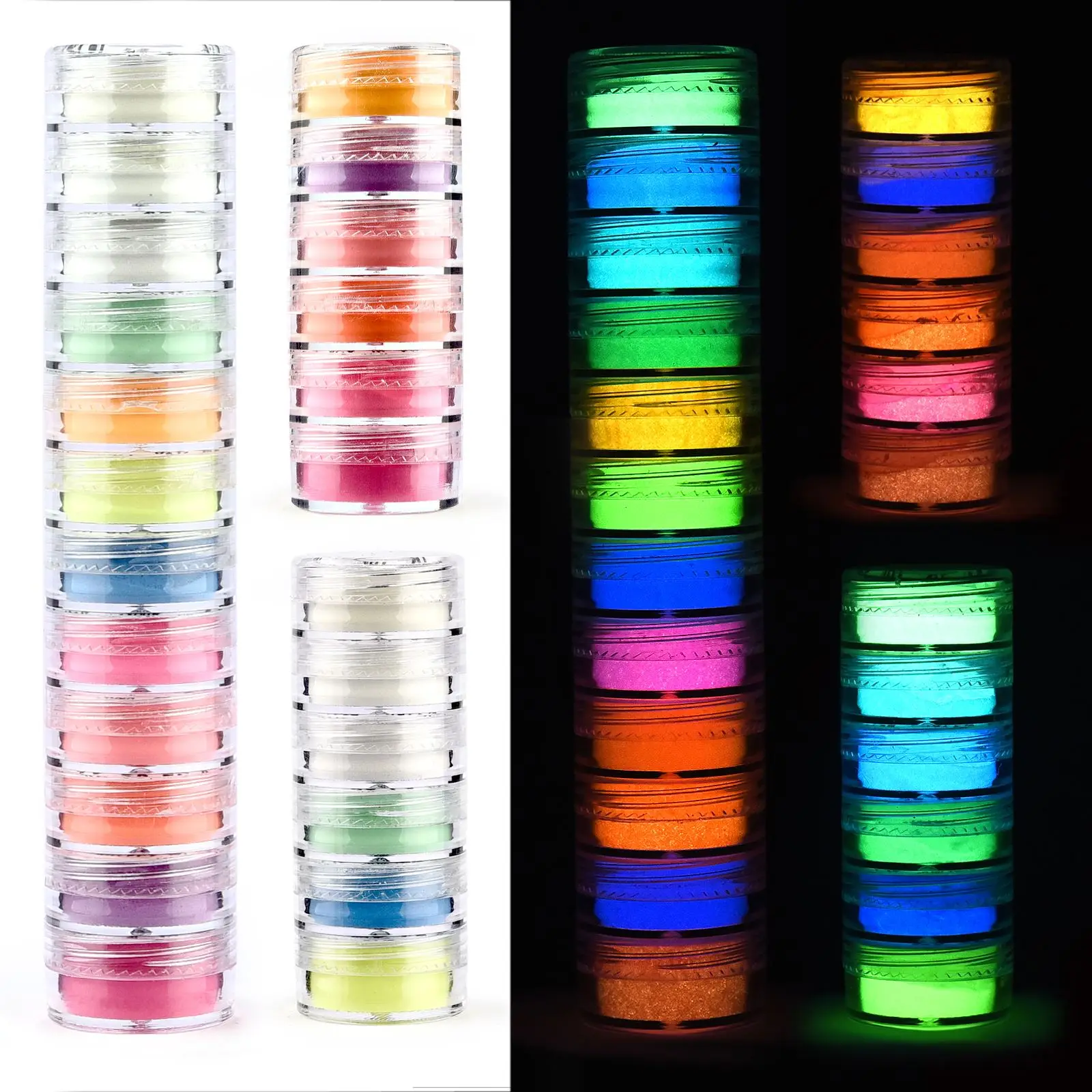 Poudre lumineuse en résine, 6  - Resin Pigment Set avis et prix