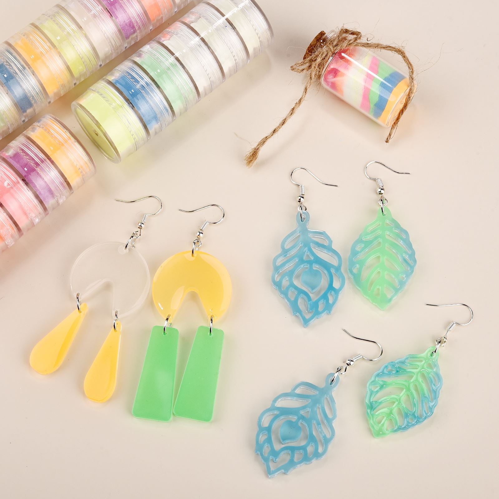 Poudre lumineuse en résine, 6  - Resin Pigment Set avis et prix