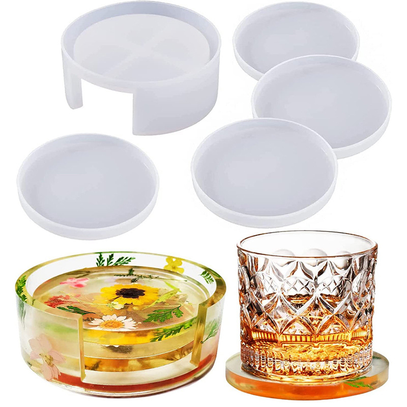 Moule rond et carré en Silicon - Coaster Mold Round avis et prix