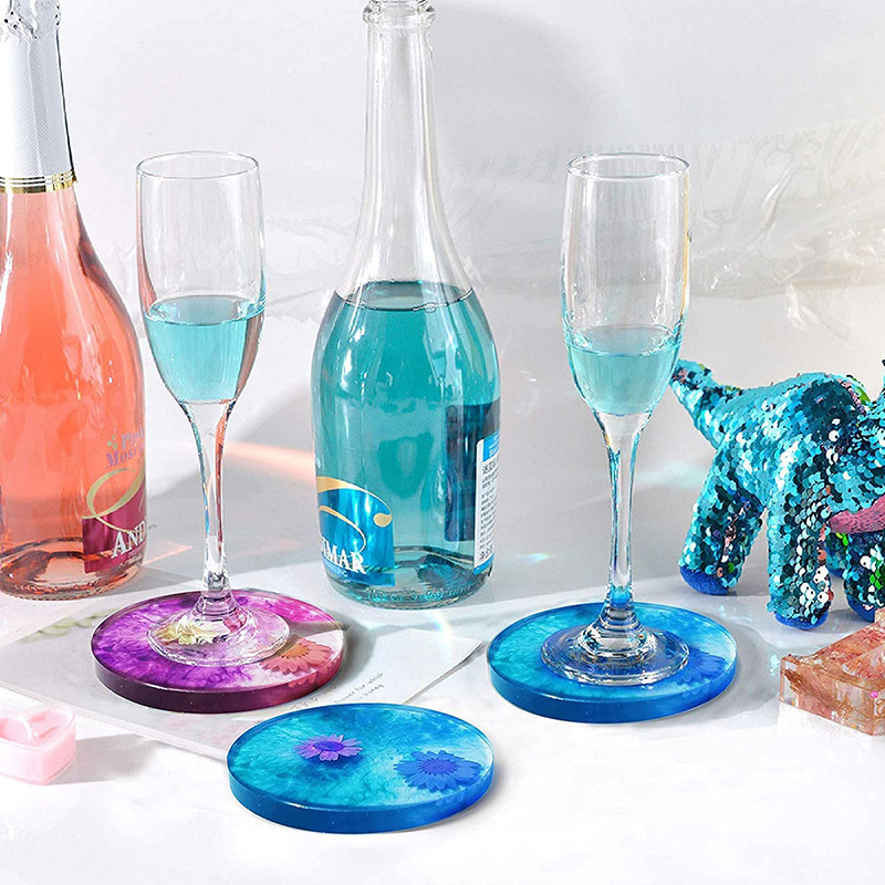 Moule rond et carré en Silicon - Coaster Mold Round avis et prix